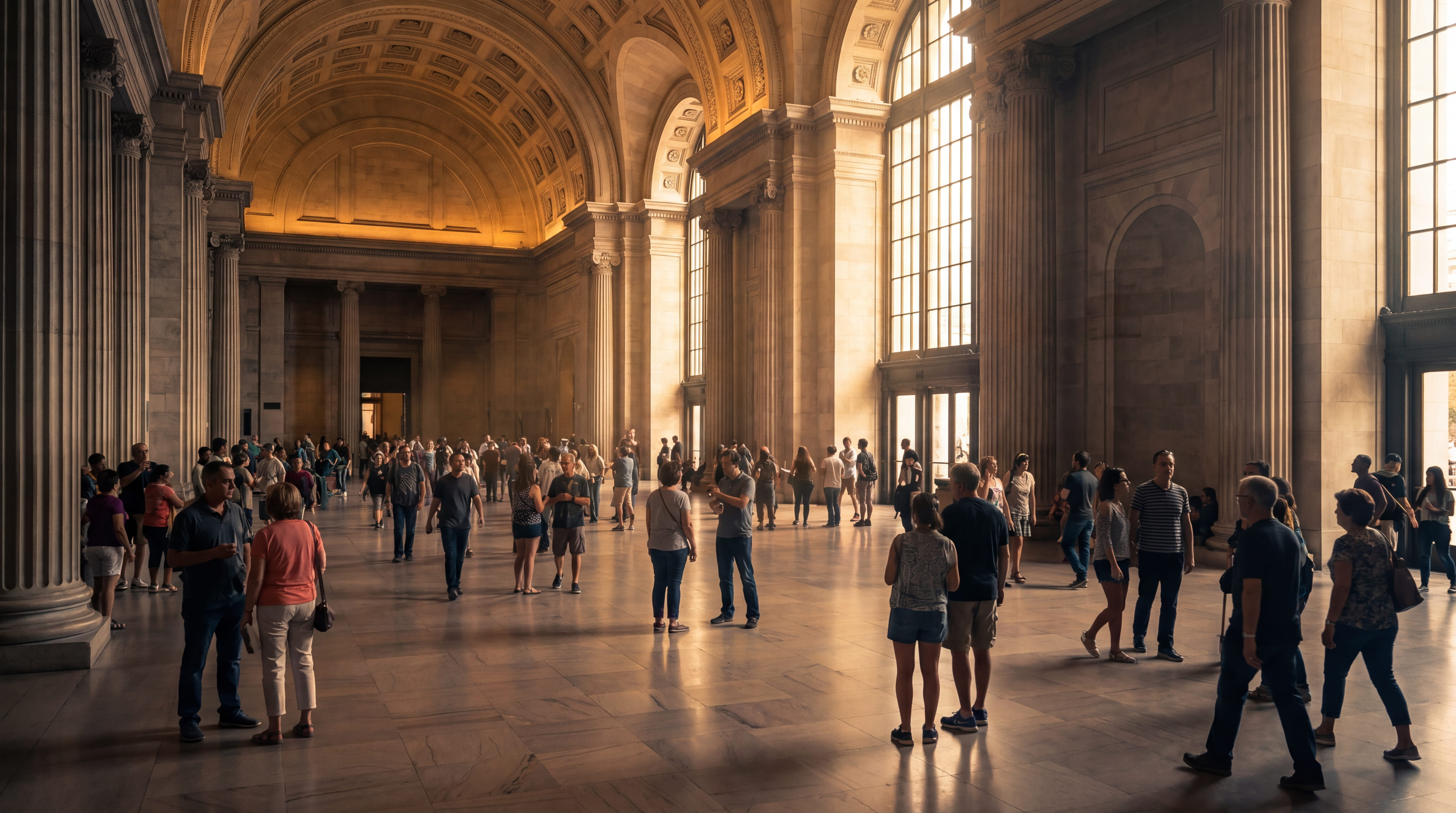 The institution as a great public hall being built and filled by ordinary people — Part 2.